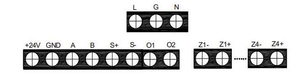 海灣JB-QB-GST200壁掛式火災(zāi)報(bào)警控制器(聯(lián)動(dòng)型)接線(xiàn)示意圖